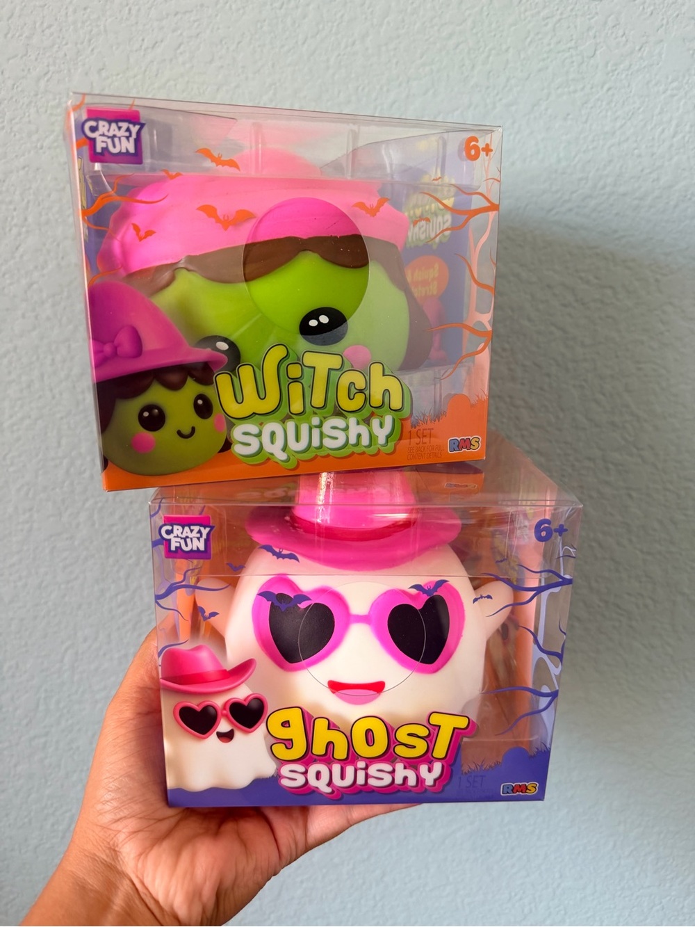Witch Squishy Toy - Pink & Green